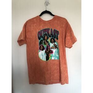 Outcast Acid Wash Vintage Style Oversized Tshirt - L